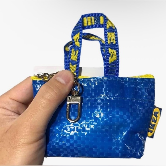 NEW IKEA Key & Coin Purse Bag Charm with Zipper - Picture 4 of 4